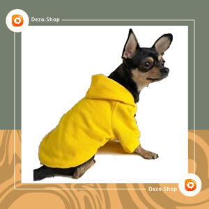 ژاکت سگ زرد بونانزا  لباس کلاهدار  سگ