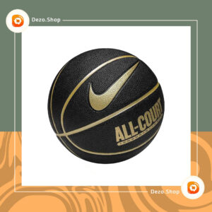 توپ بسکتبال نایک سایز 8 مشکی/فلزی طلایی/مشکی مشکی
